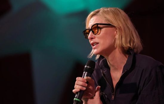 Cate Blanchett at Glastonbury 2024